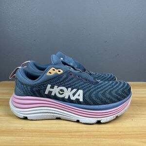 Hoka One One Gaviota 5 Shoes Women's Size 8.5 B Blue Pink